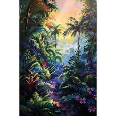 Jungle Flowers Canvas